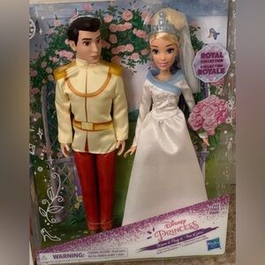 DISNEY PRINCESS CINDERELLA and PRINCE CHARMING WEDDING ROYAL COLLECTION SET